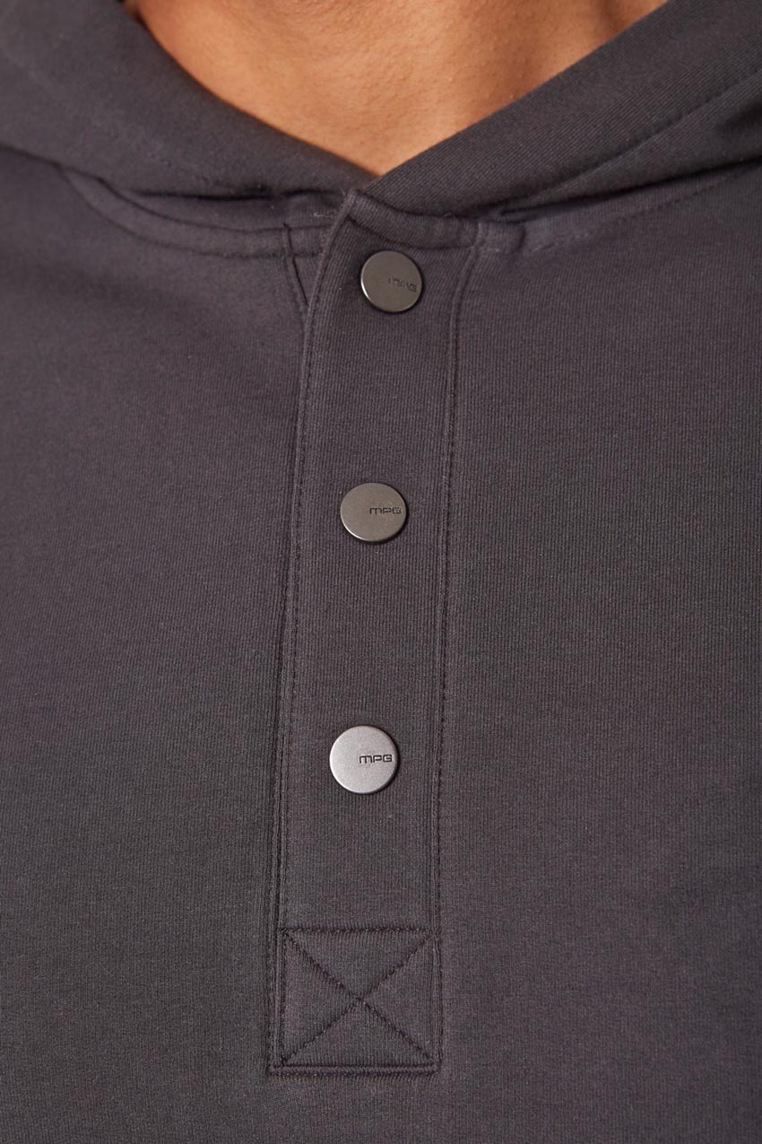 Unwind Hoodie with Snap Placket