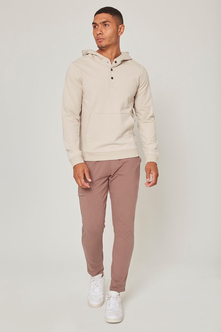 Unwind Hoodie with Snap Placket