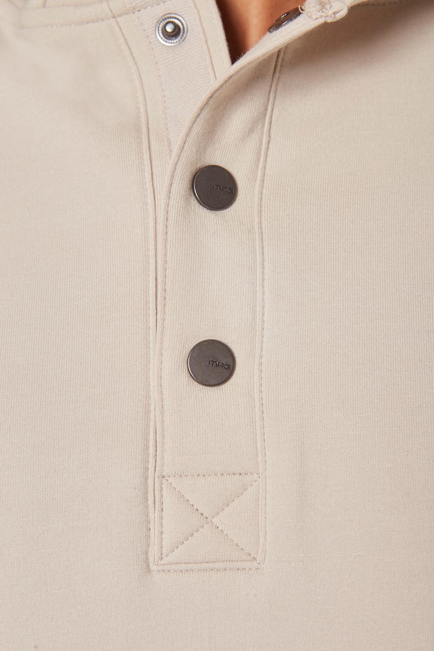Unwind Hoodie with Snap Placket