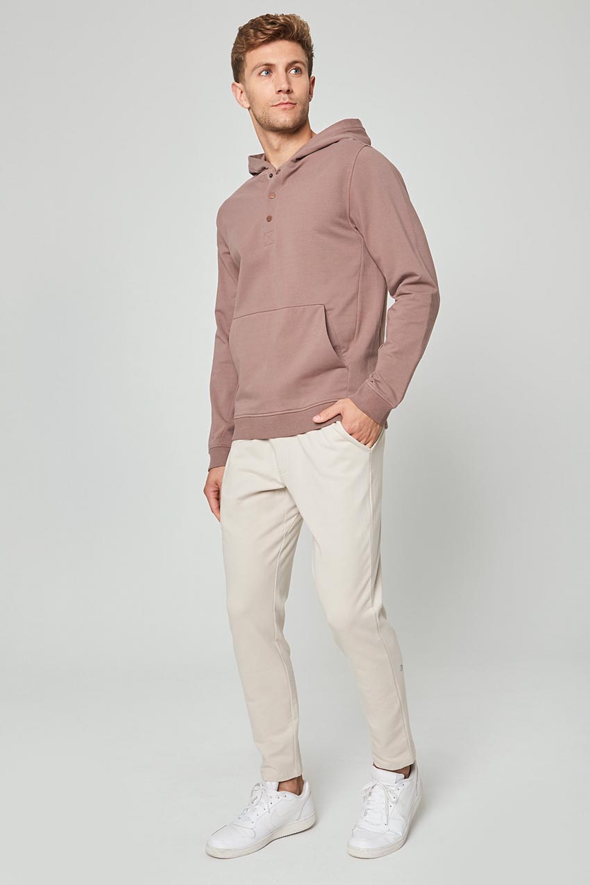 Unwind Hoodie with Snap Placket