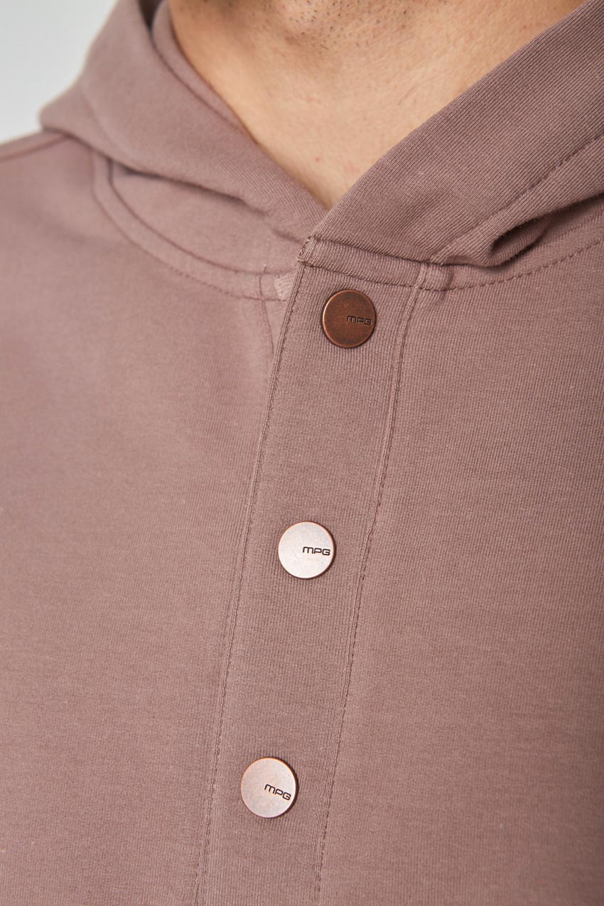 Unwind Hoodie with Snap Placket