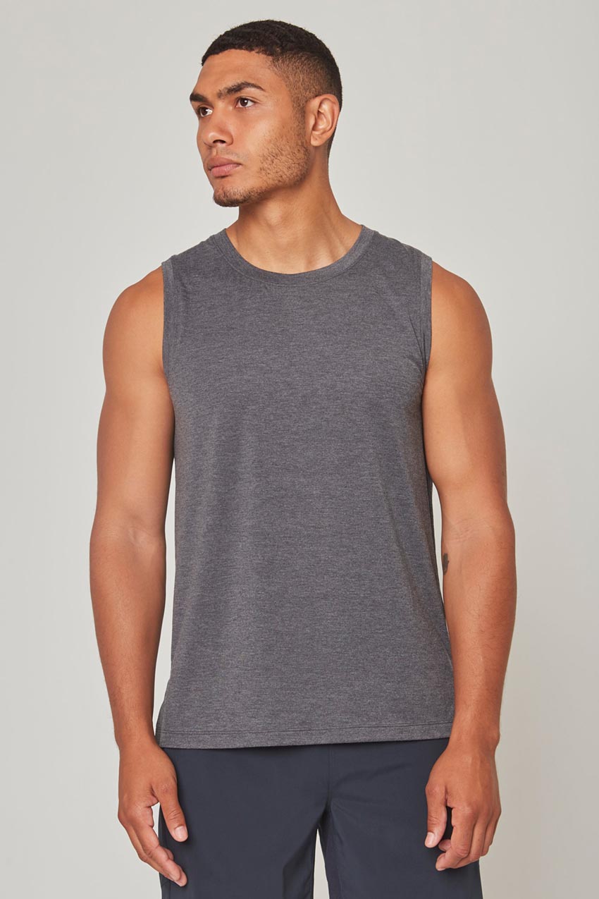 Dynamic Recycled Polyester Stink-Free Tank Top with Slits - Sale