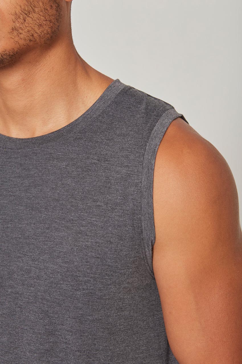 Dynamic Recycled Polyester Stink-Free Tank Top with Slits - Sale