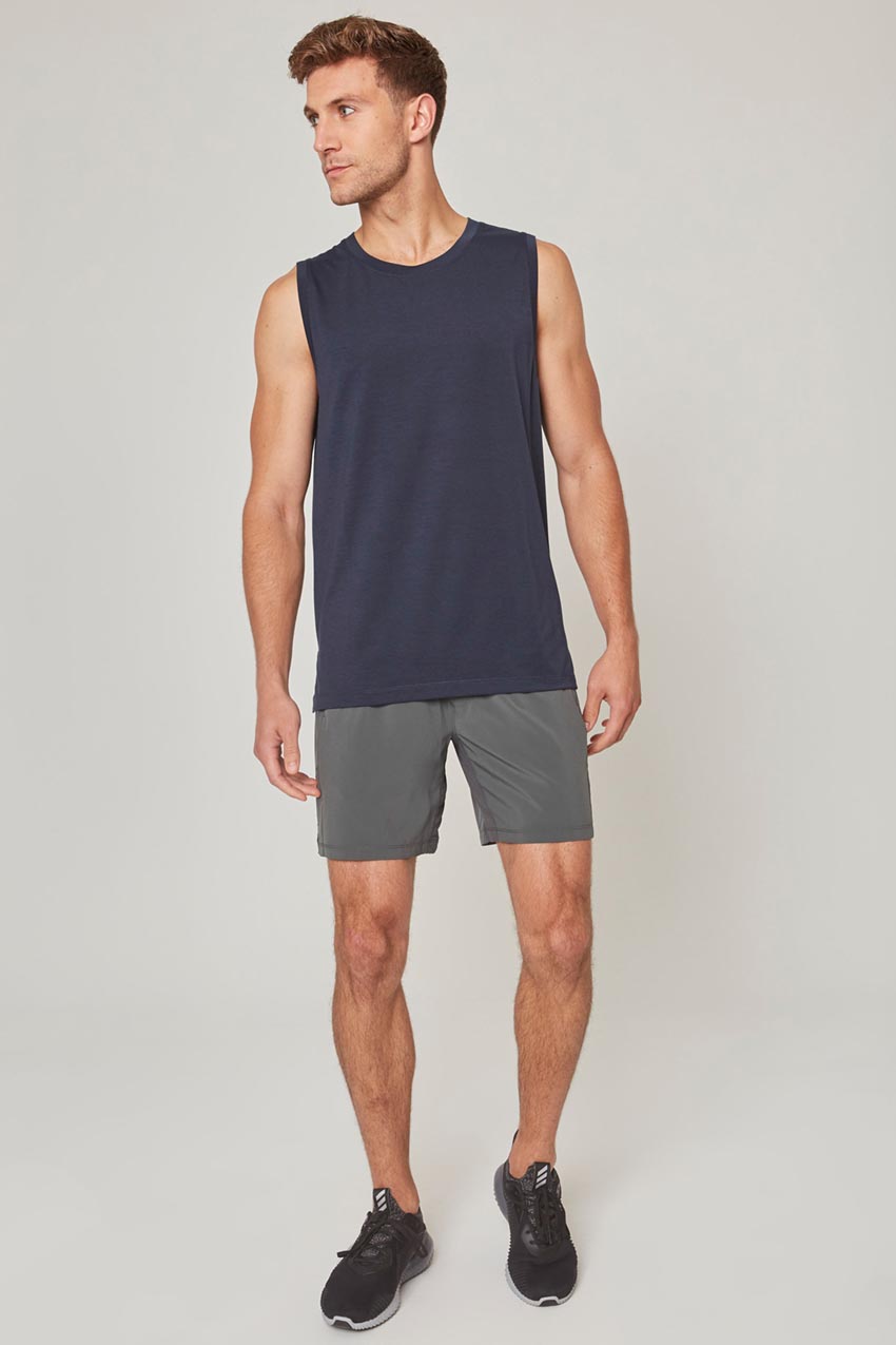 Dynamic Recycled Polyester Stink-Free Tank Top with Slits - Sale