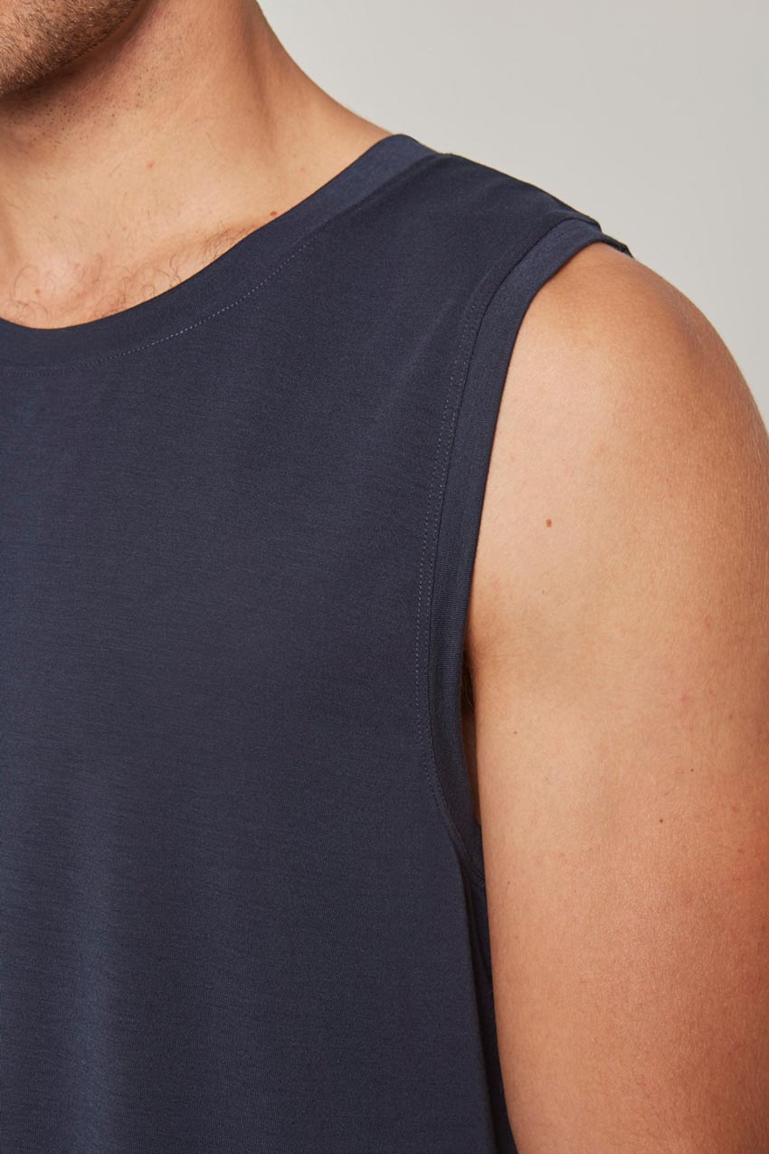 Dynamic Recycled Polyester Stink-Free Tank Top with Slits - Sale
