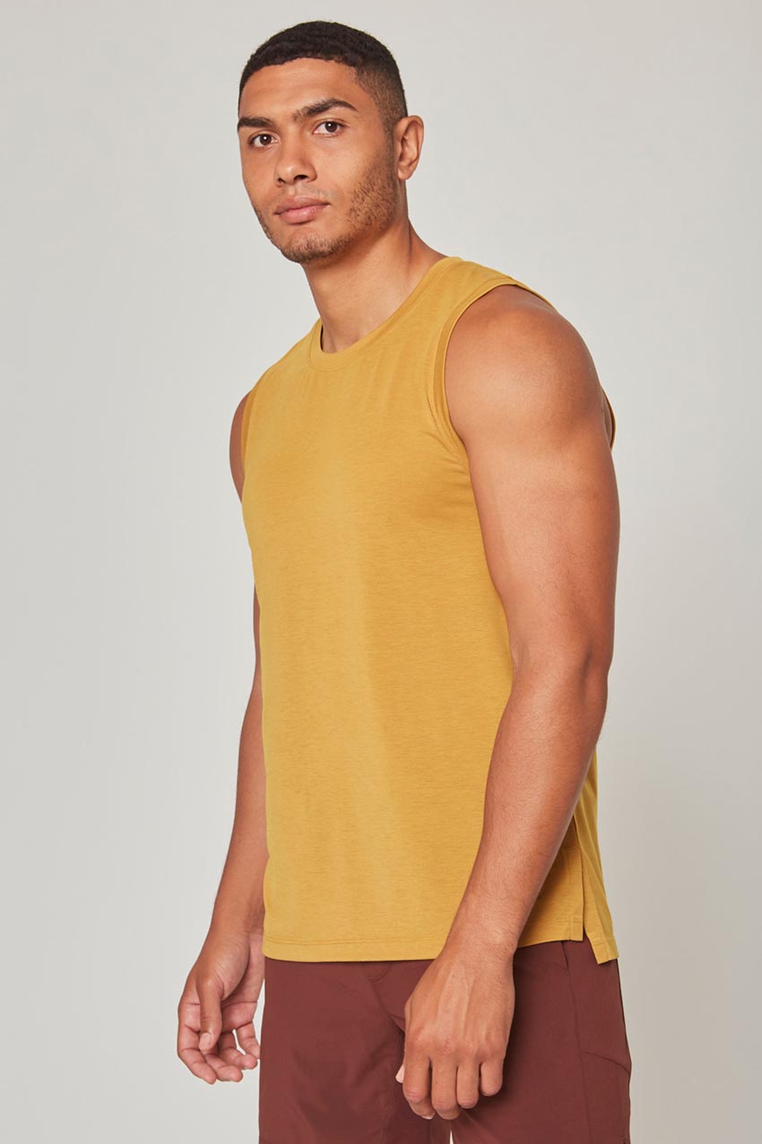 Dynamic Recycled Polyester Stink-Free Tank Top with Slits - Sale