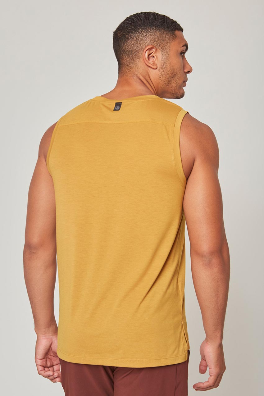 Dynamic Recycled Polyester Stink-Free Tank Top with Slits - Sale