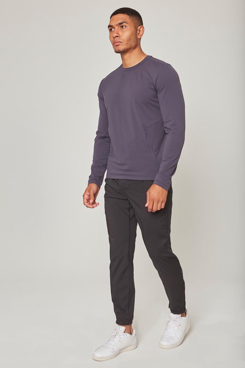 Forge Thermal Long Sleeve Crew Neck with Zip Pocket