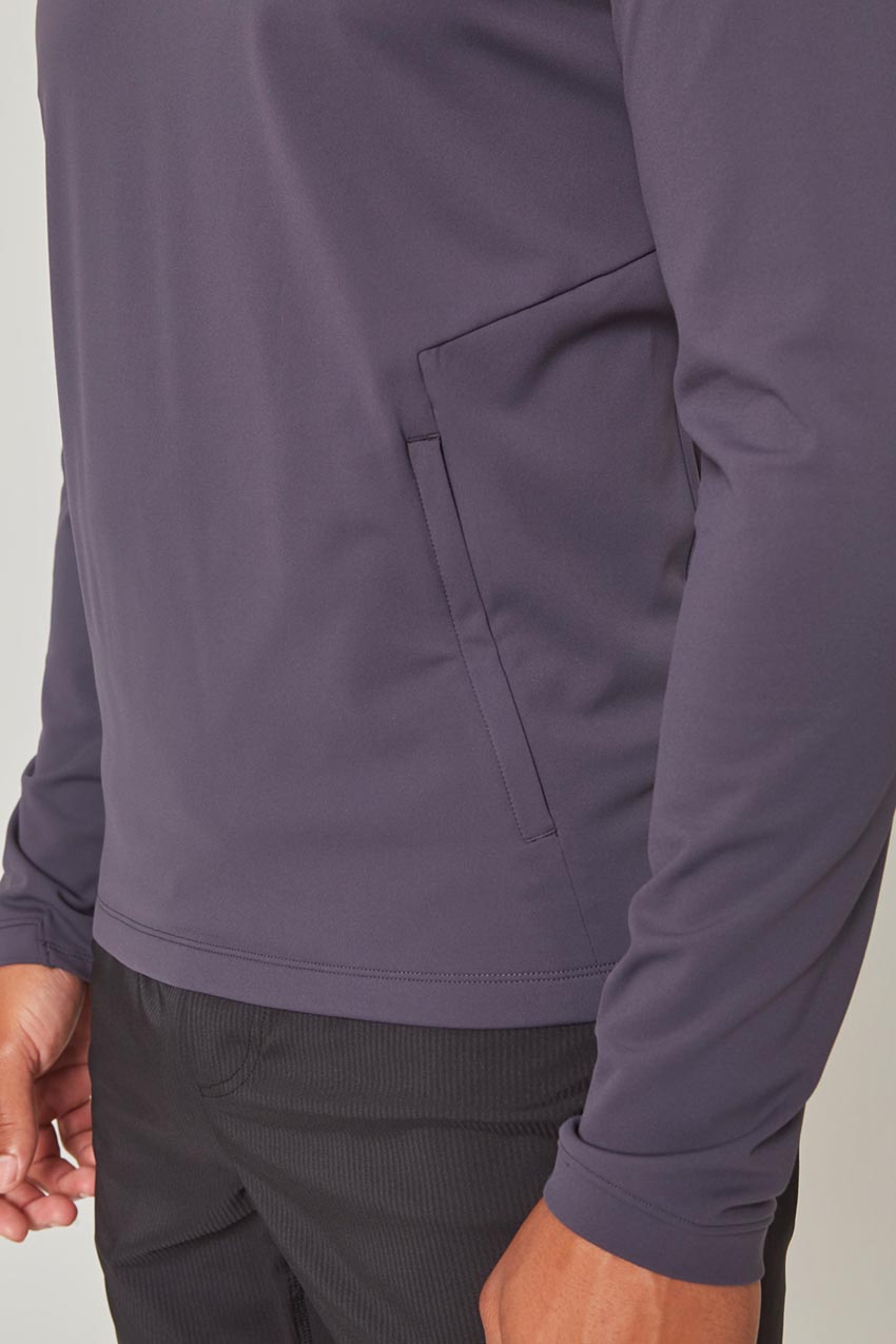 Forge Thermal Long Sleeve Crew Neck with Zip Pocket