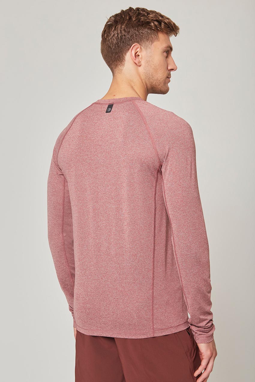 Conquer Crew Neck Long Sleeve Tech Shirt - Sale