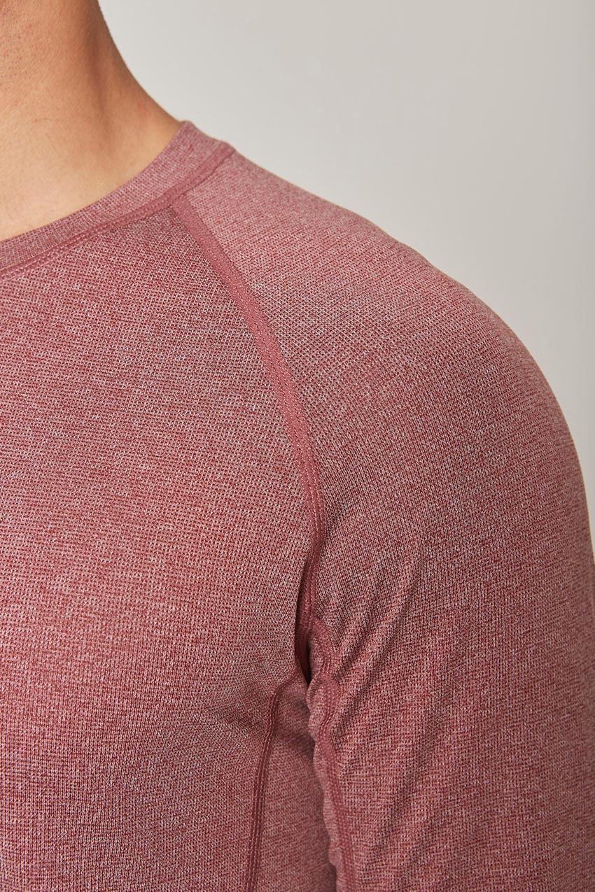 Conquer Crew Neck Long Sleeve Tech Shirt - Sale
