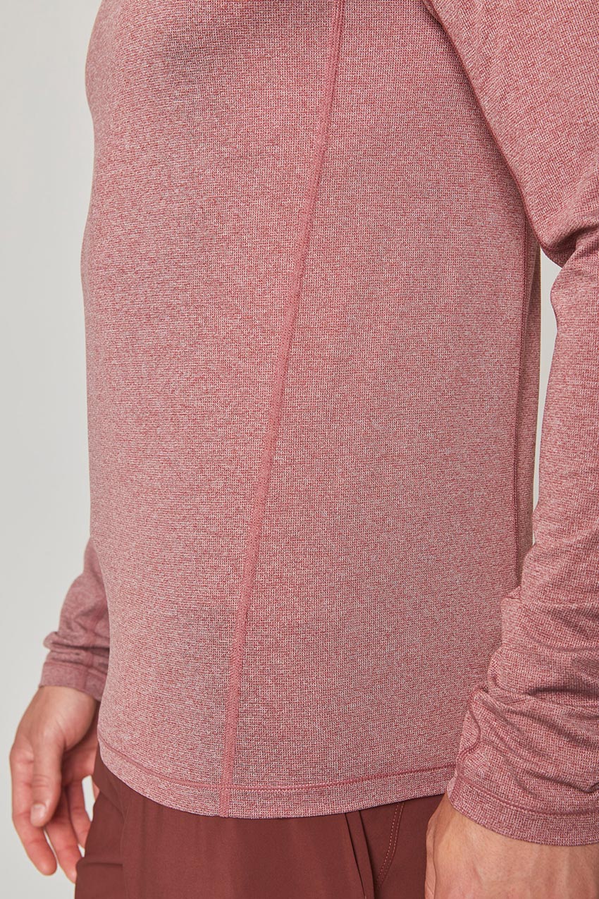 Conquer Crew Neck Long Sleeve Tech Shirt - Sale