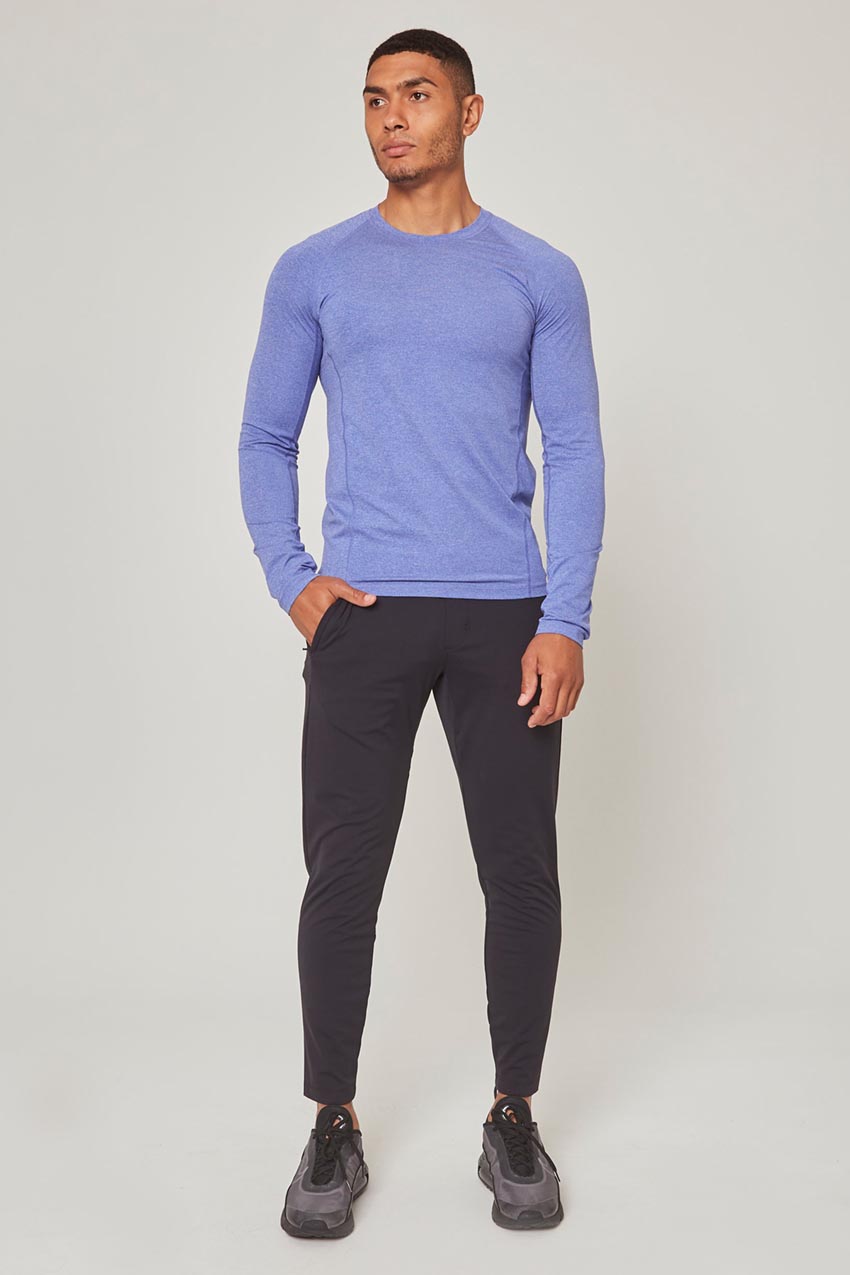 Conquer Crew Neck Long Sleeve Tech Shirt