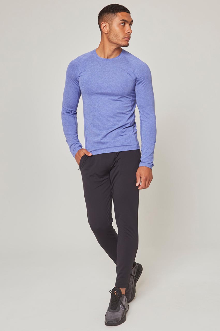 Conquer Crew Neck Long Sleeve Tech Shirt