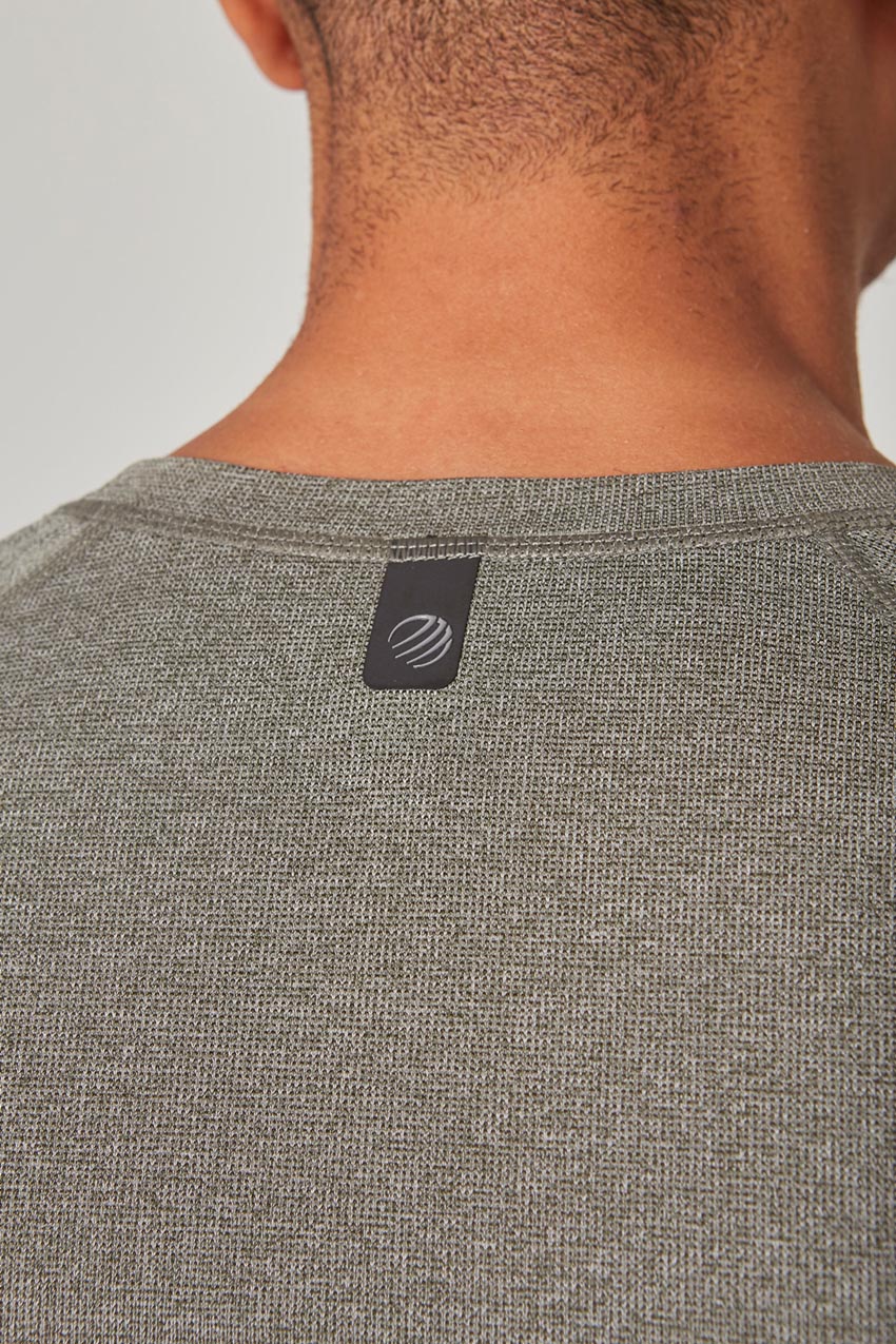 Conquer Crew Neck Long Sleeve Tech Shirt - Sale