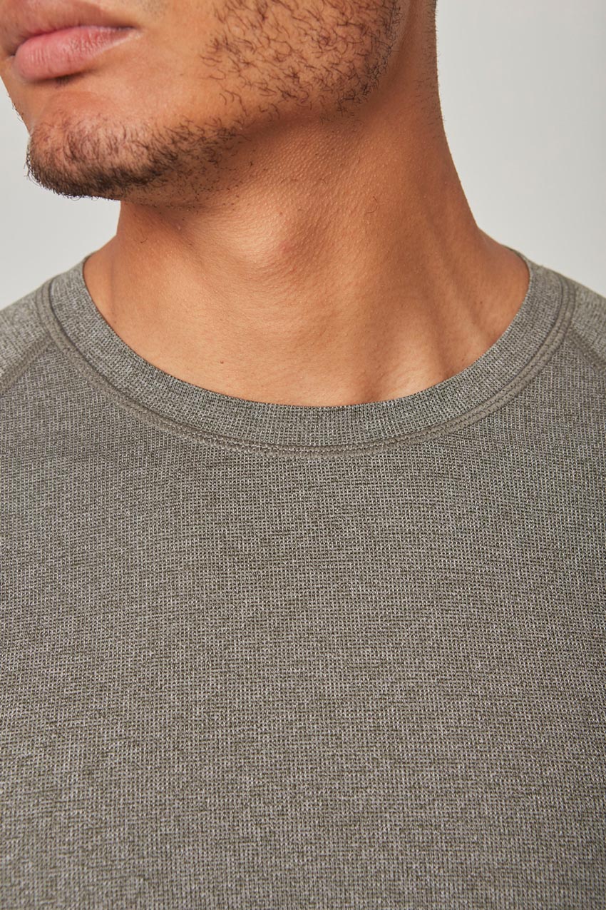 Conquer Crew Neck Long Sleeve Tech Shirt - Sale