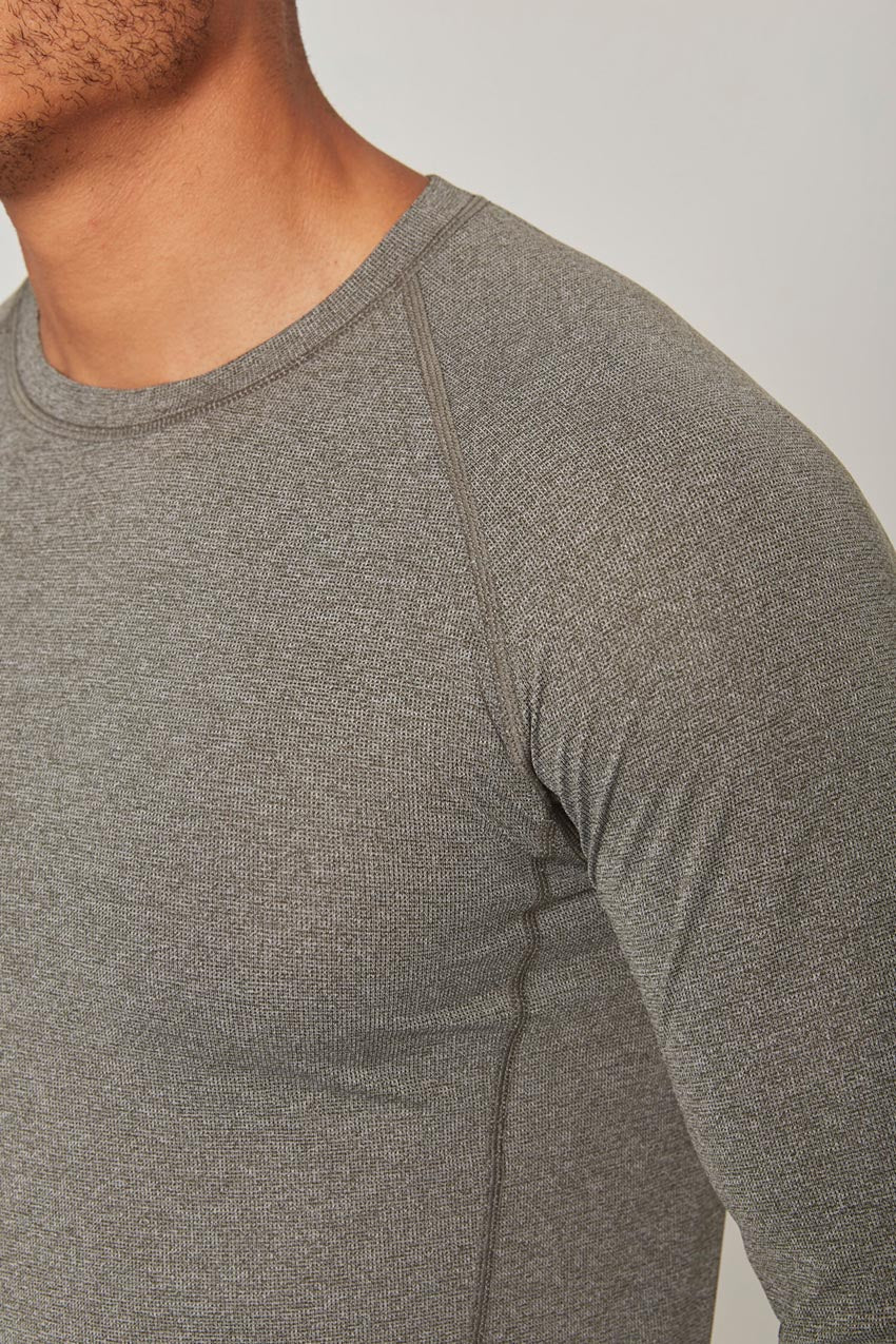 Conquer Crew Neck Long Sleeve Tech Shirt - Sale