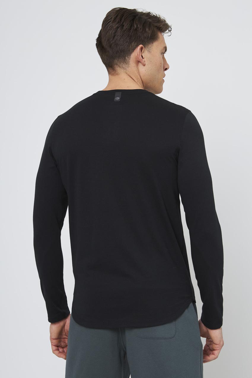 Achieve Long Sleeve with Curved Hem