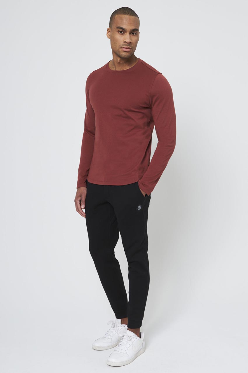 Achieve Long Sleeve with Curved Hem