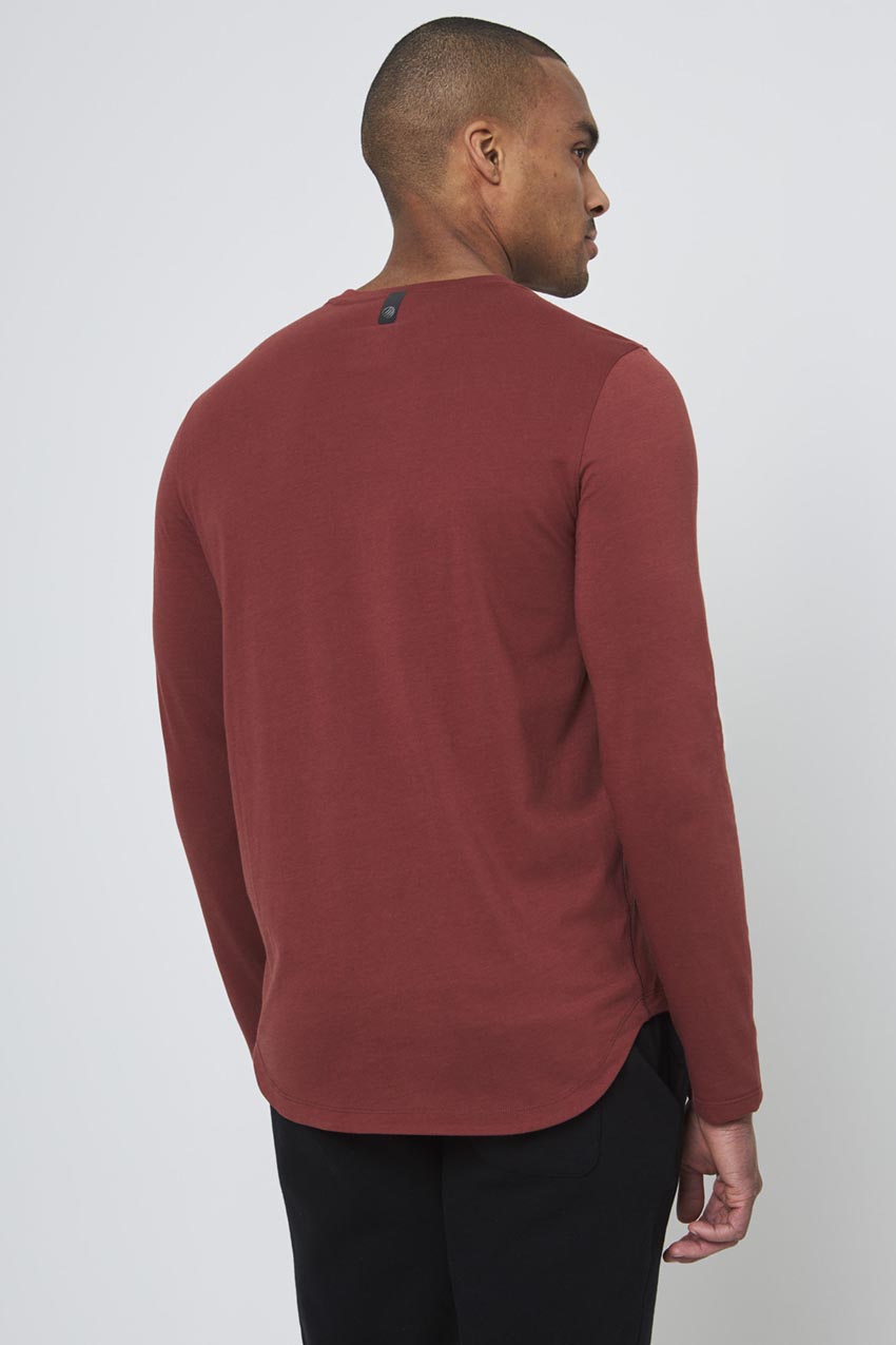 Achieve Long Sleeve with Curved Hem