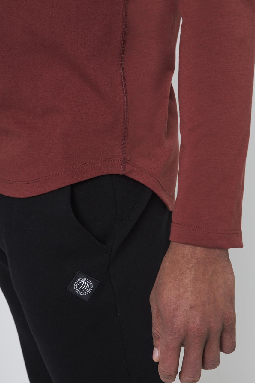 Achieve Long Sleeve with Curved Hem