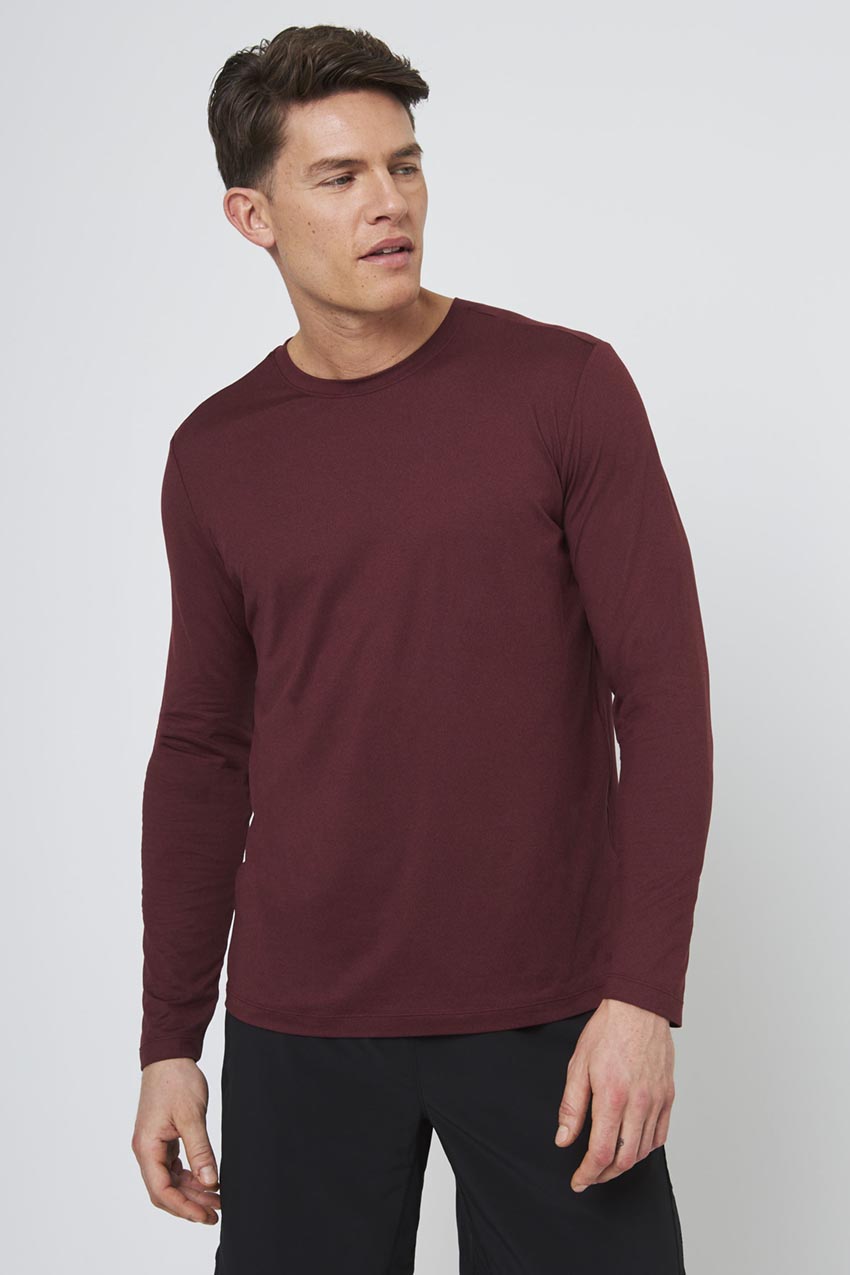 MPG Sport Pace Tech Long Sleeve in Htr Cinnamon