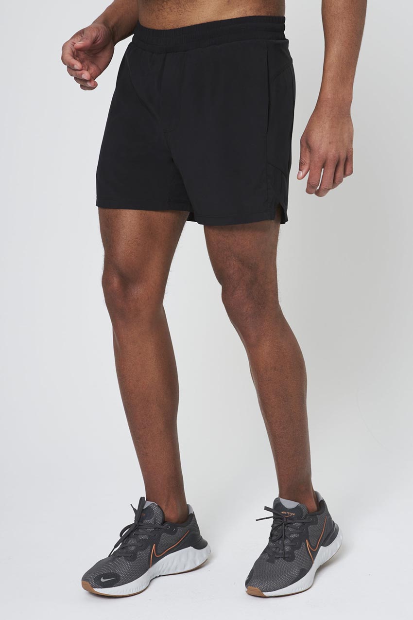 MPG Sport Stride Sweat Swim Short with Liner 5" in Black