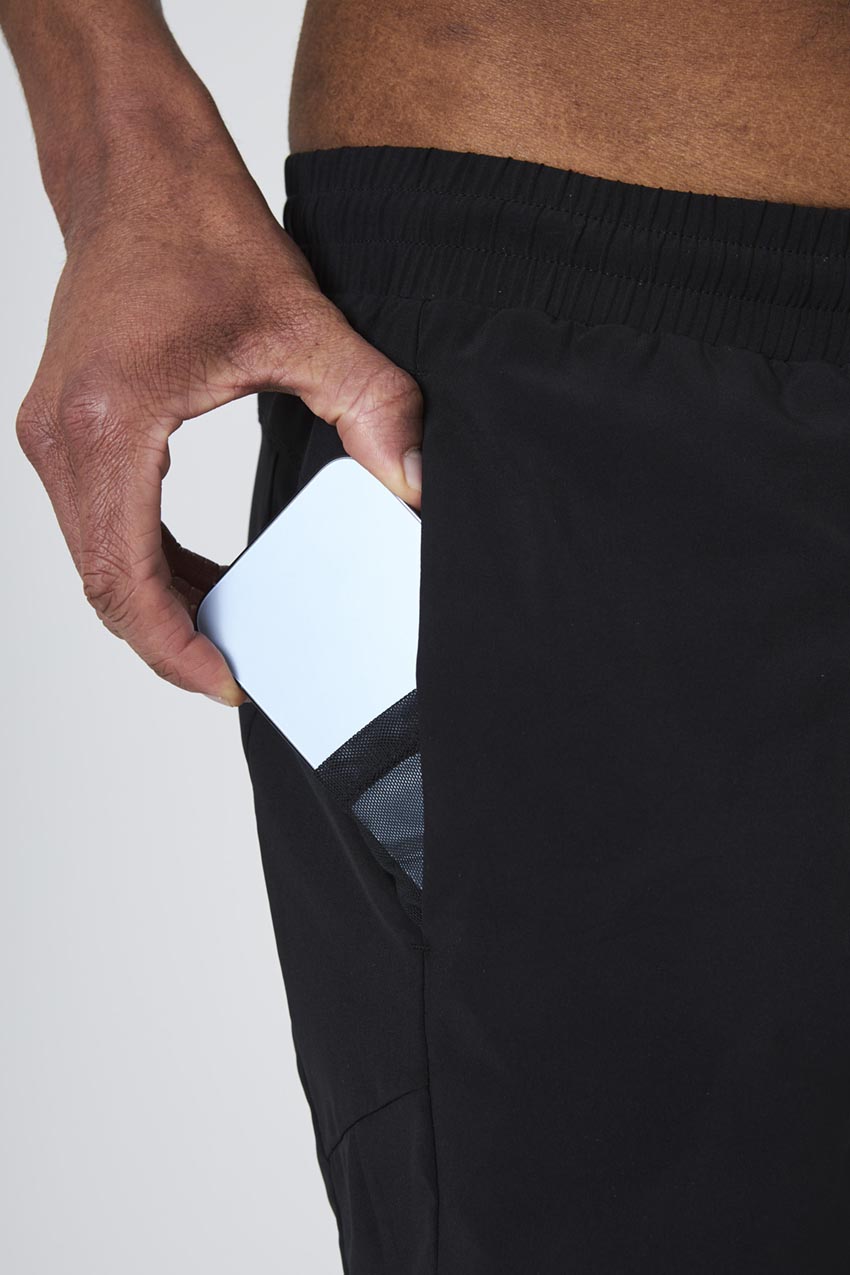 Stride Recycled Polyester Sweat Swim Short with Liner 5"