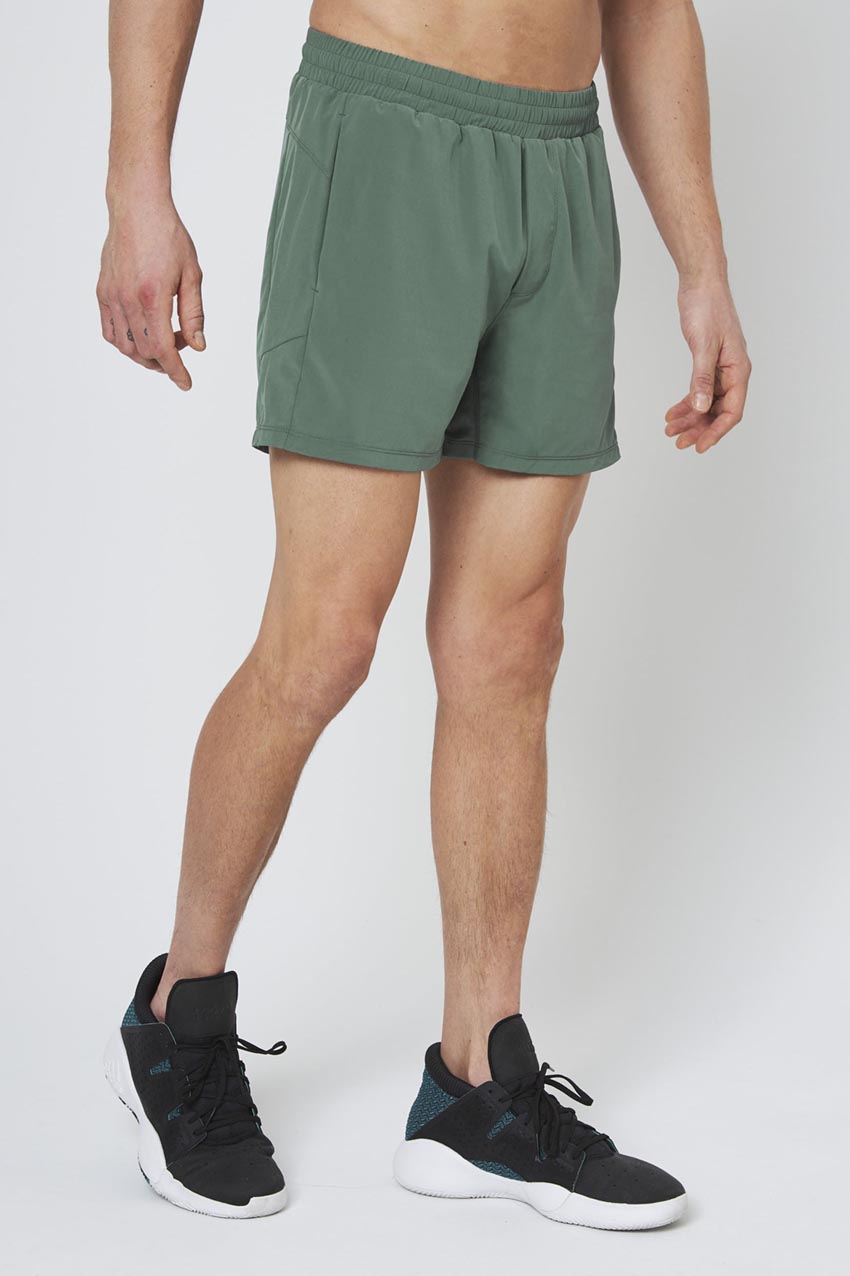 Stride Recycled Polyester Sweat Swim Short with Liner 5"