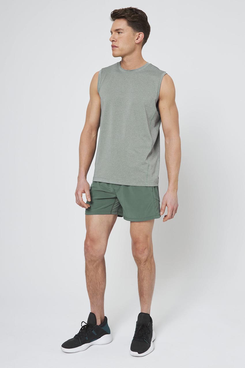 Stride Recycled Polyester Sweat Swim Short with Liner 5"