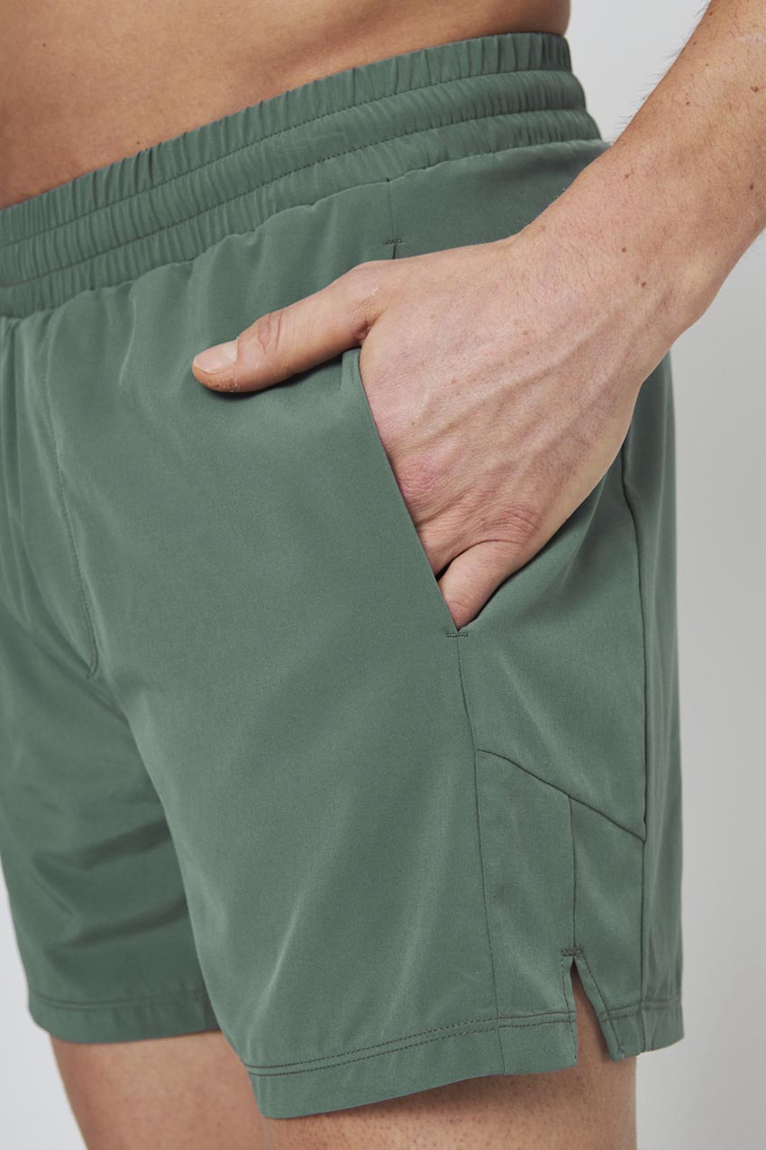 Stride Sweat Swim Short with Liner 5"