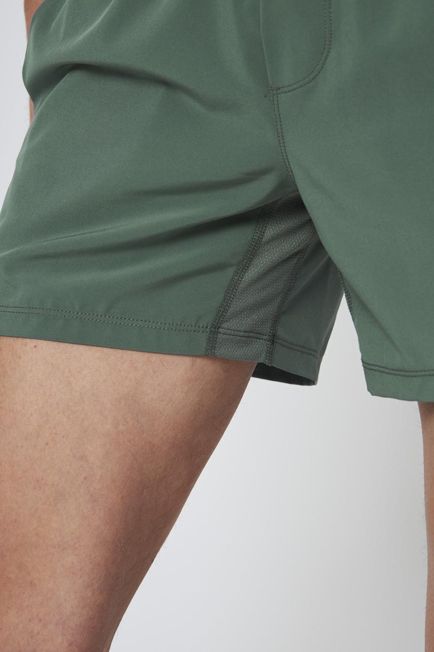 Stride Sweat Swim Short with Liner 5"