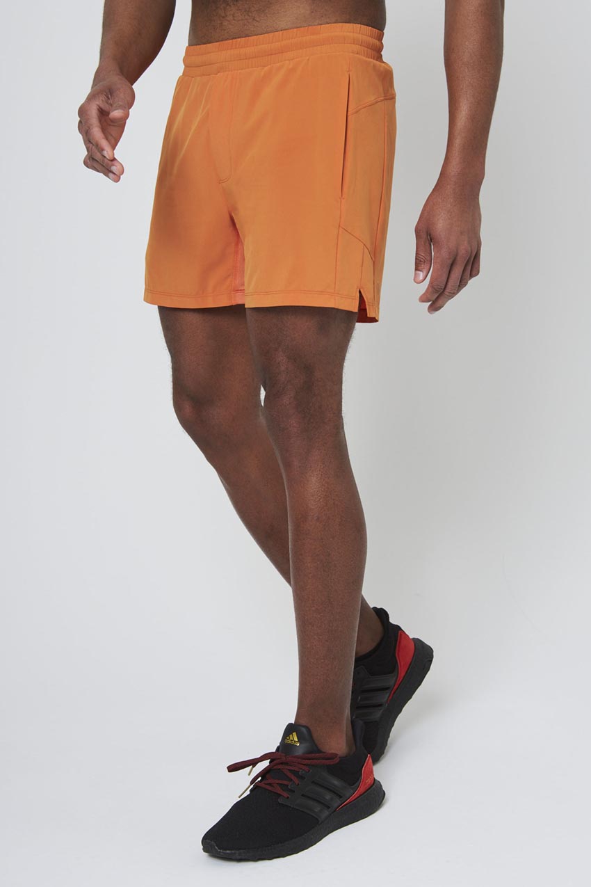 MPG Sport Stride Sweat Swim Short with Liner 5" in Jaffa Orange