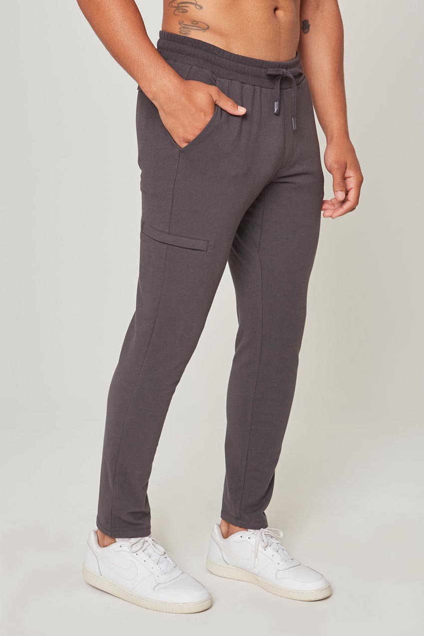 MPG Sport Unwind Slim Leg Lounge Pant in Asphalt