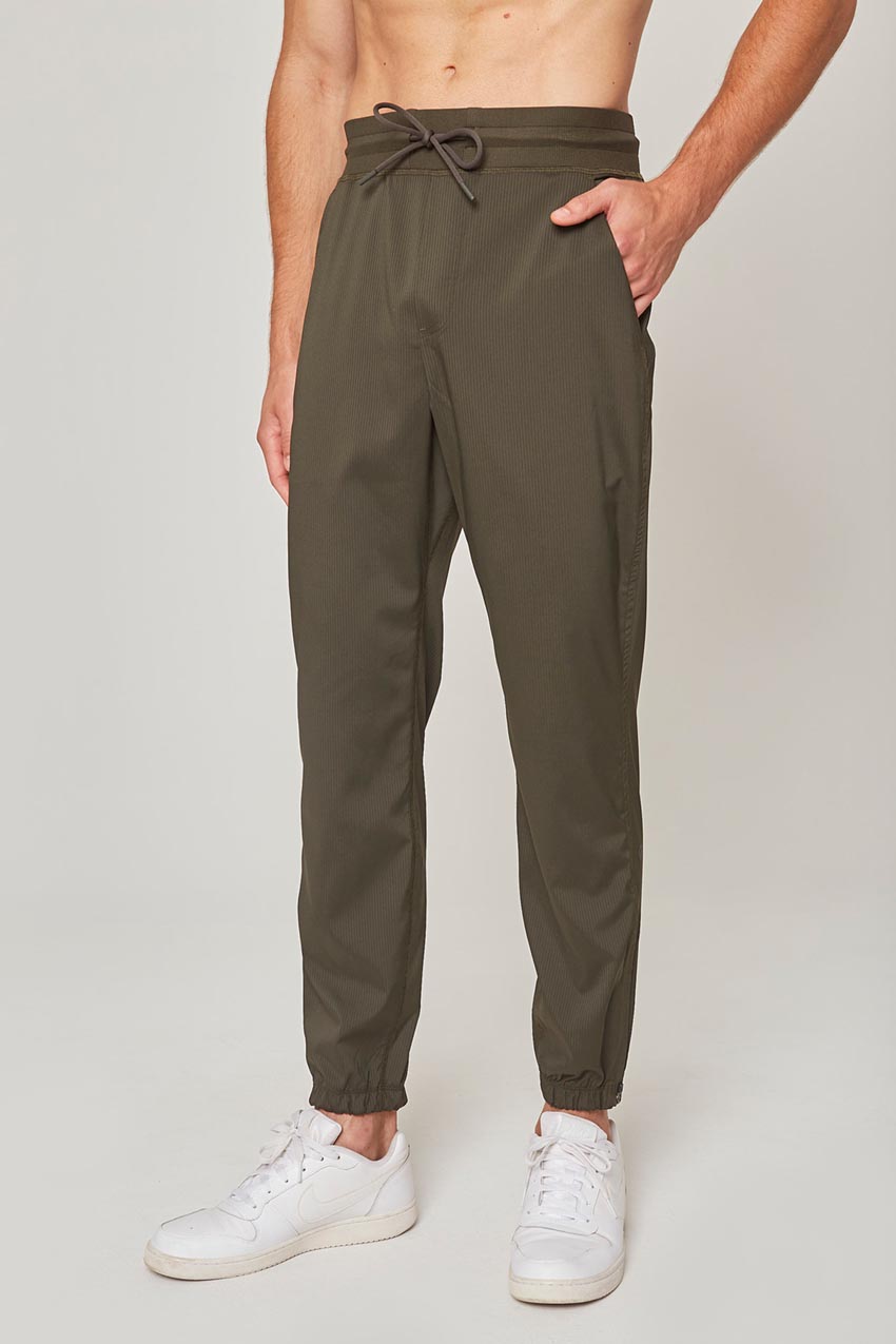 MPG Sport Eclipse 29.5" Shadow Stripe Jogger in Moss