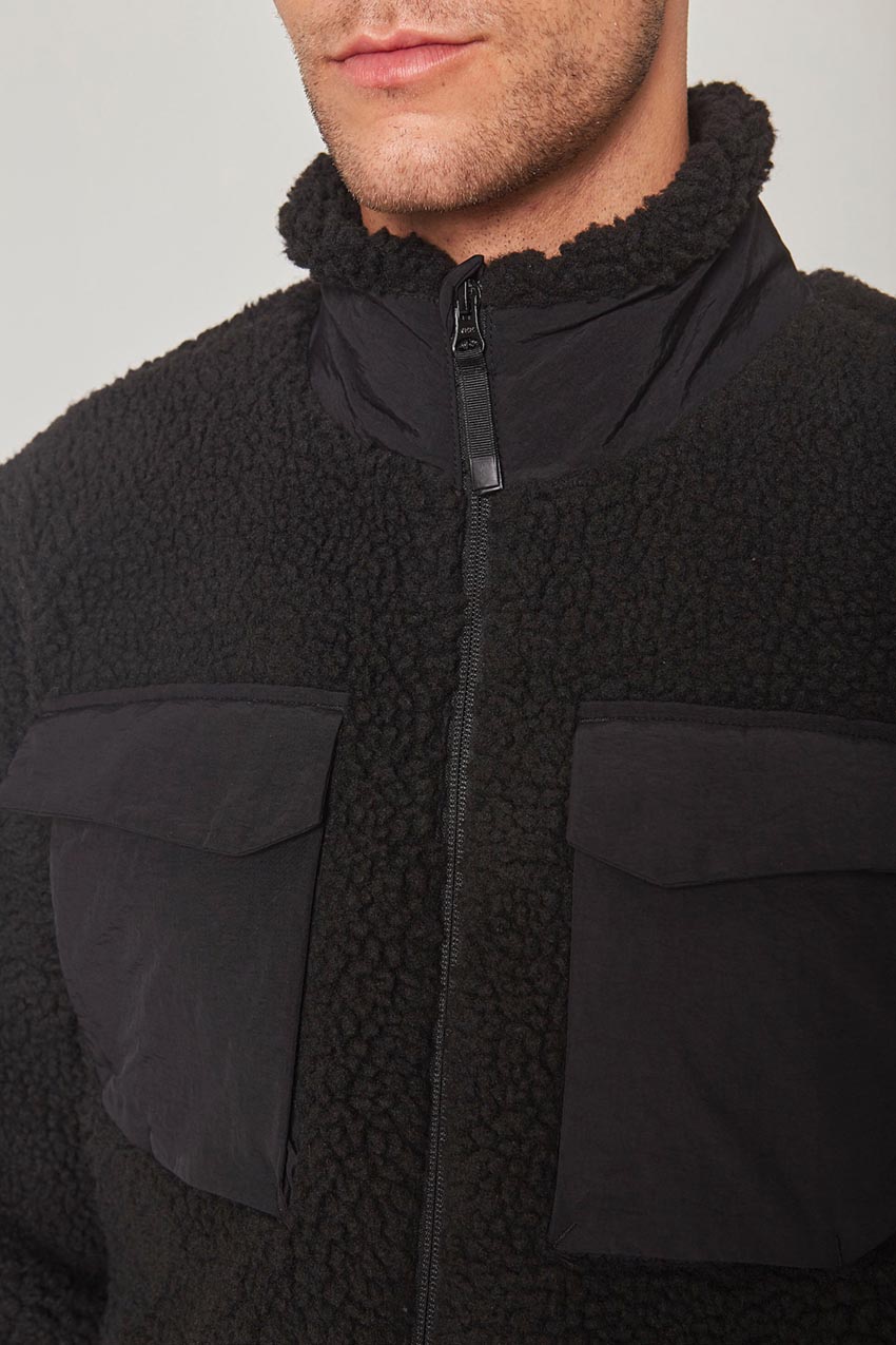 Levitate Mixed Media Berber Jacket