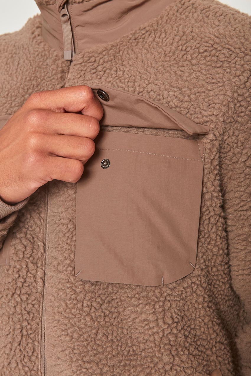 Levitate Mixed Media Berber Jacket