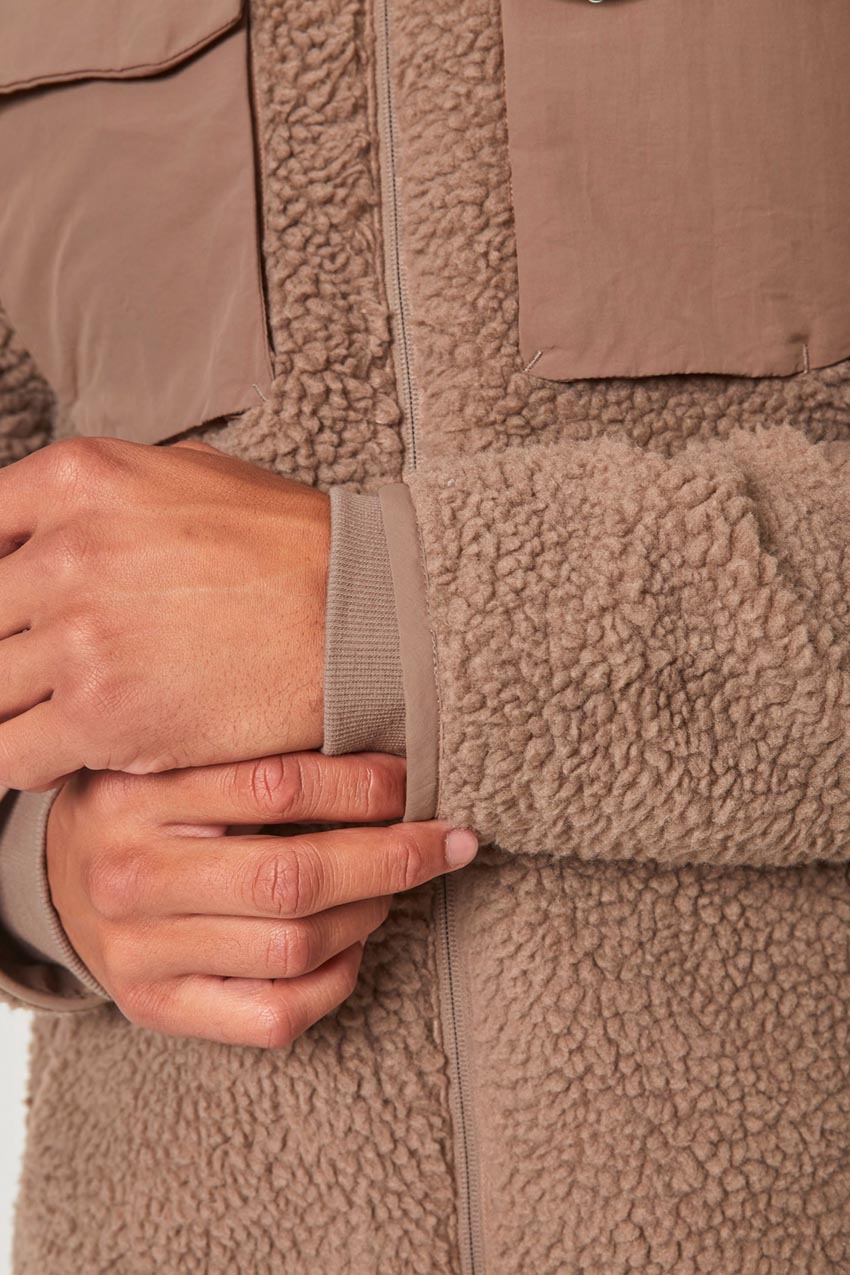 Levitate Mixed Media Berber Jacket