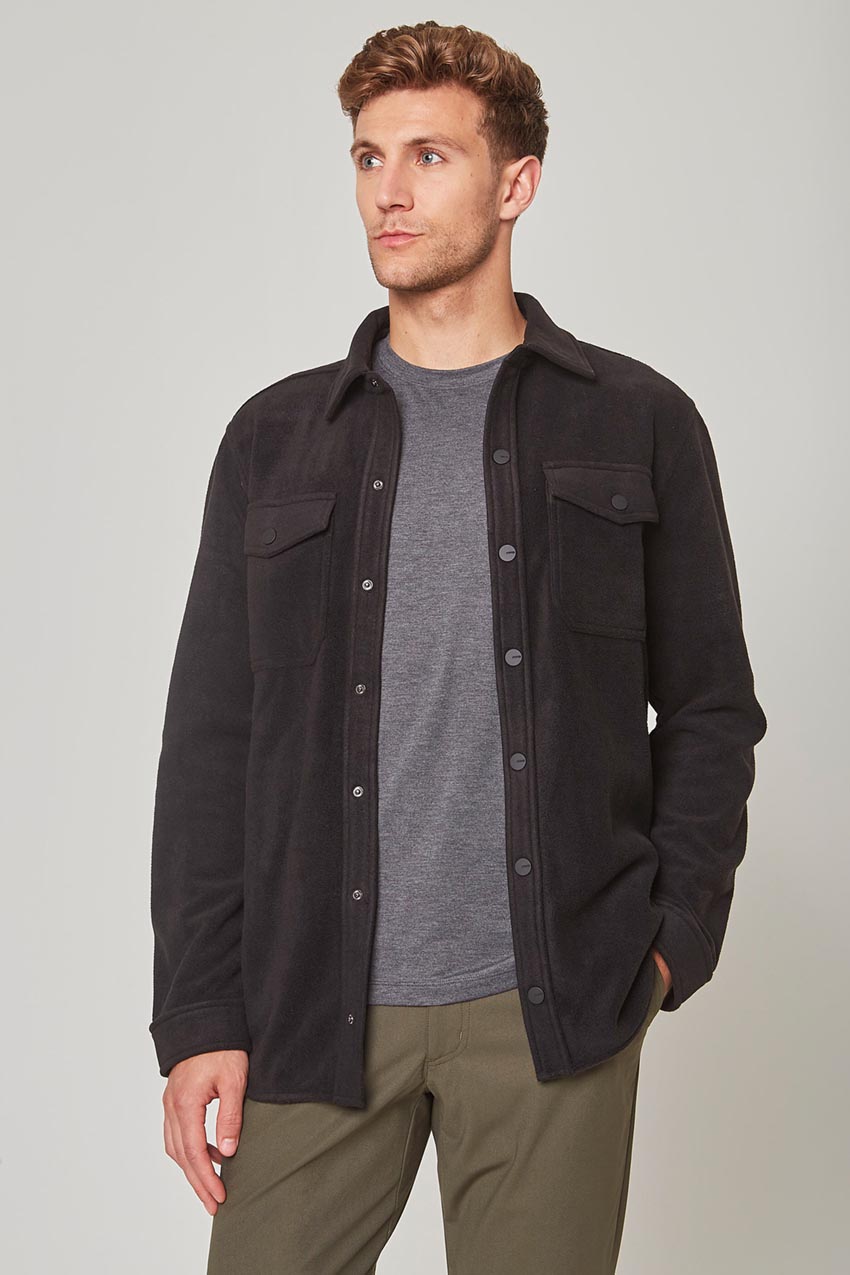 MPG Sport Elevate Shirt Jacket in Black