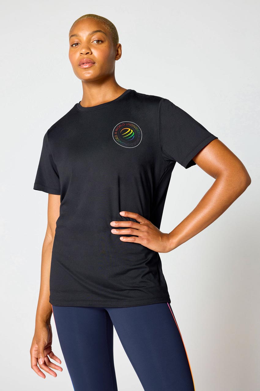 MPG Sport Baldwin All-Gender Melange T-Shirt in Black
