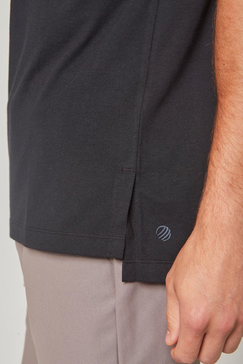 Achieve Short Sleeve Shirt with Side Slit