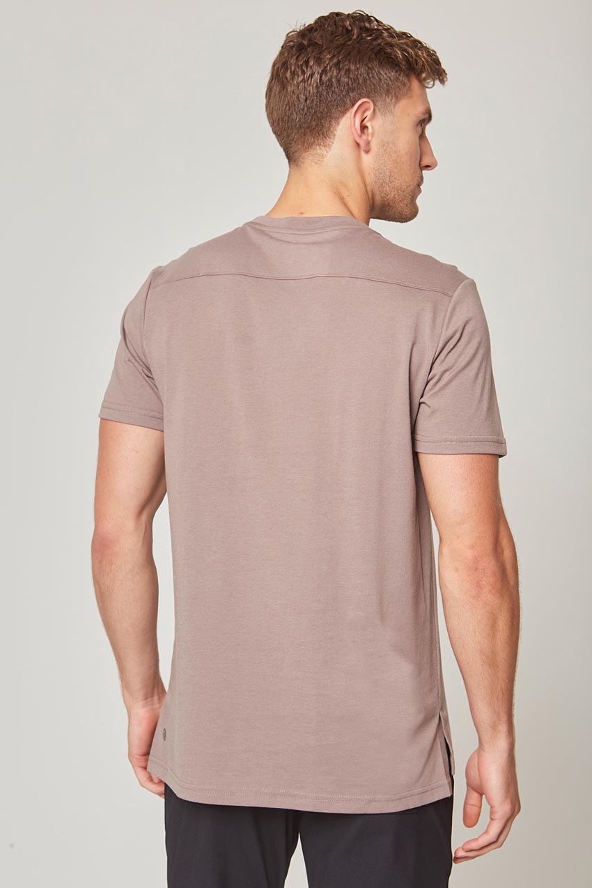 Achieve Short Sleeve Shirt with Side Slit