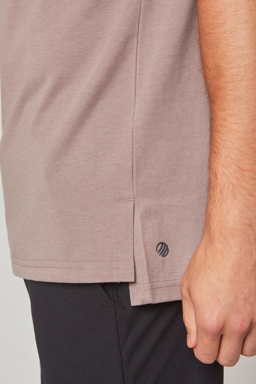 Achieve Short Sleeve Shirt with Side Slit