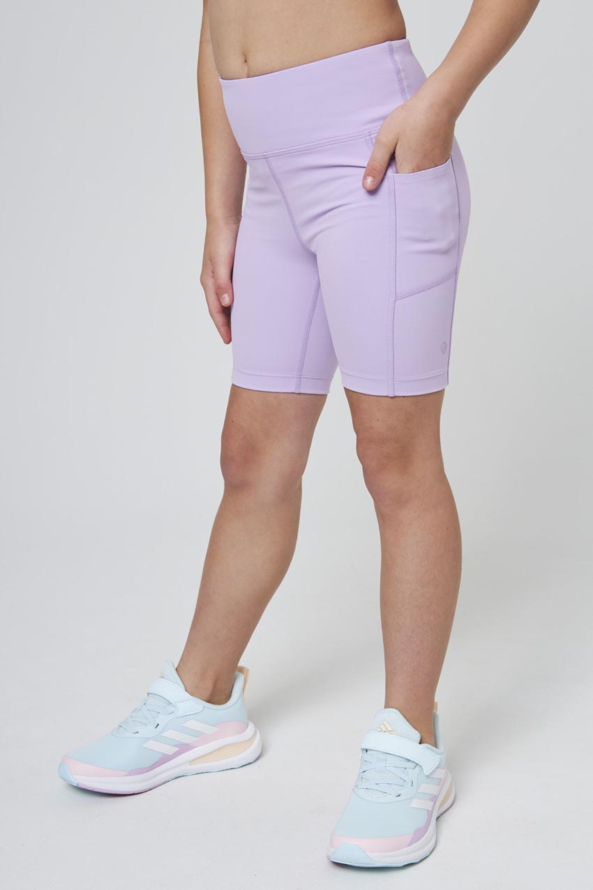 MPG Sport Vital High-Rise Girls Short in Crocus Petal