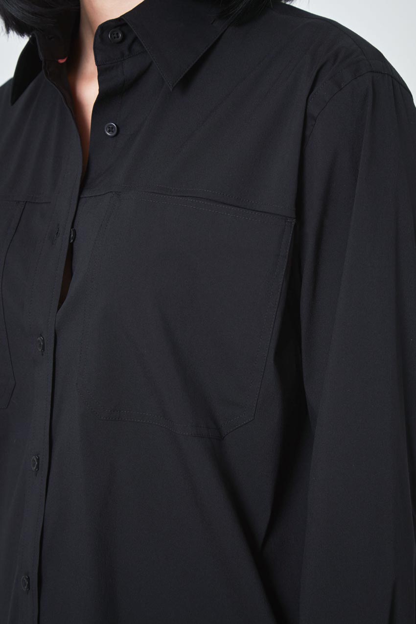 Suitable Oversized Cargo Shirt with Patch Pockets