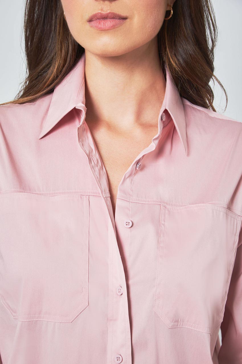 Suitable Oversized Cargo Shirt with Patch Pockets