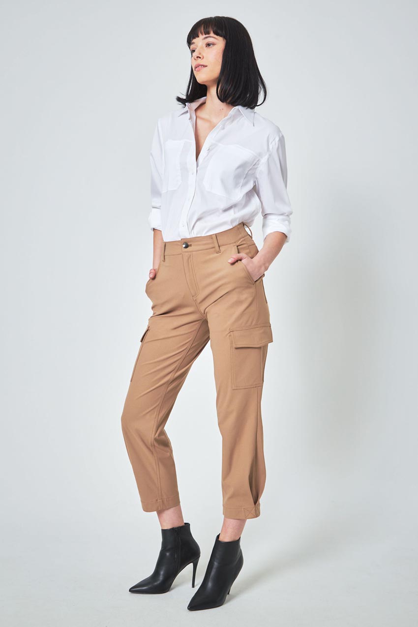 Suitable Oversized Cargo Shirt with Patch Pockets