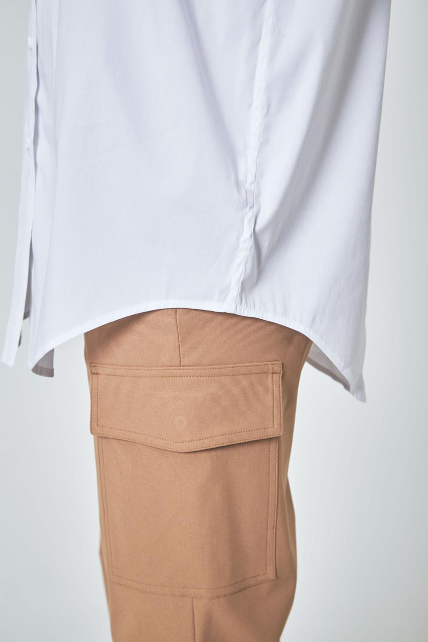 Suitable Oversized Cargo Shirt with Patch Pockets