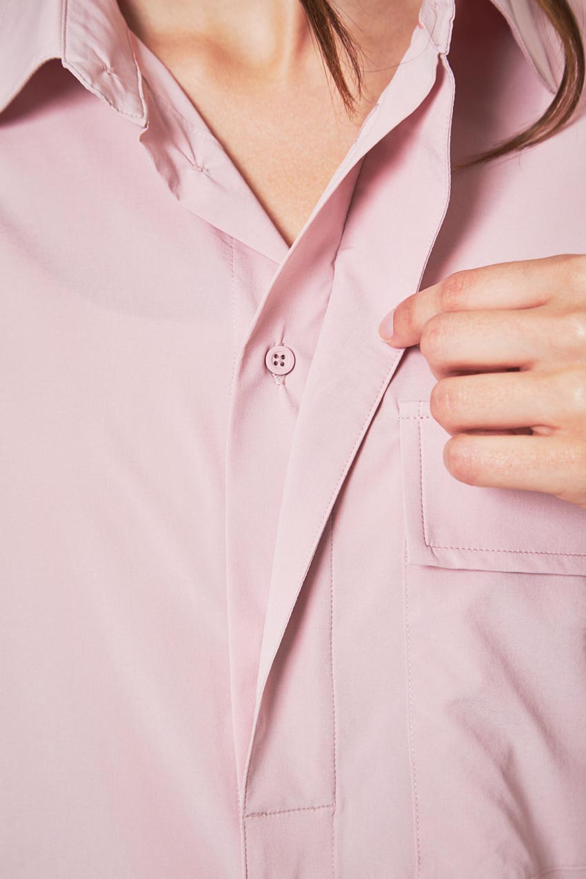 Resource Relaxed Blouse with Pleated Sleeve Cuff Detail