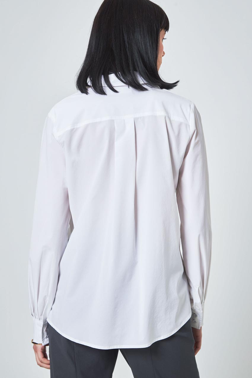 Resource Relaxed Blouse with Pleated Sleeve Cuff Detail